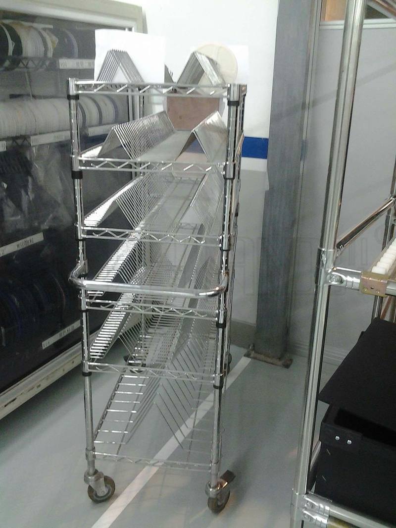 SMT料盤貨架單峰雙峰網架防靜電電珠周轉架 (2)